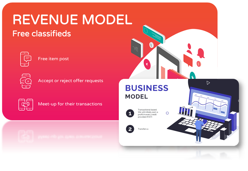 business model slides mockup